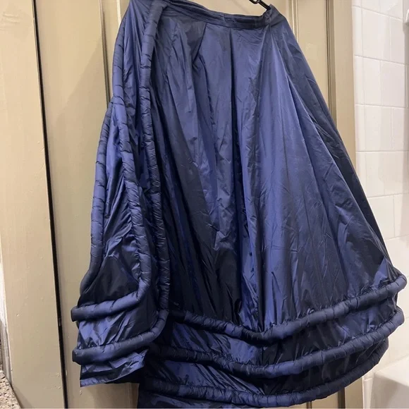 Ivan grundahl nylon Chic A-Line Navy Skirt Sz 40 (item B11) - Picture 3 of 8